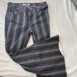 Striped Flare Women bell bottom Jeans